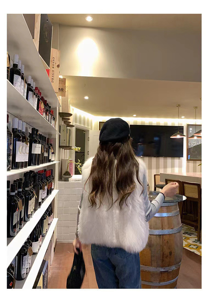 ファーベスト 5カラー展開 レディース ショート ソフトな毛並み◎高見え◎ ジレ ふわふわ ベスト 前開き フェイクファー 秋 羽織り トップス 