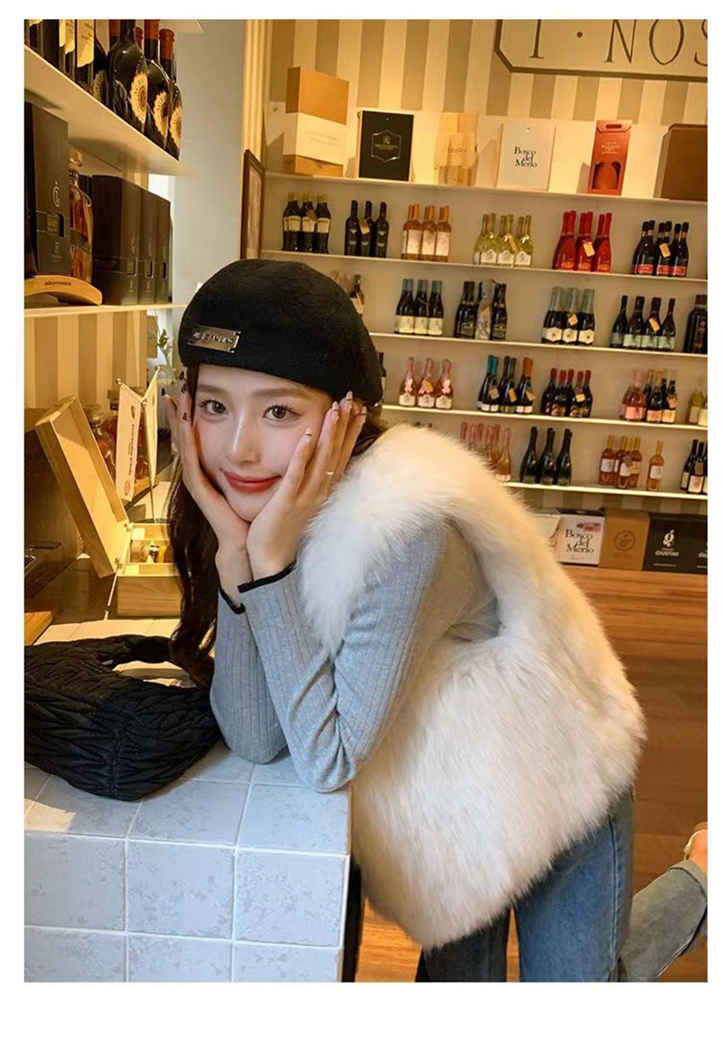 ファーベスト 5カラー展開 レディース ショート ソフトな毛並み◎高見え◎ ジレ ふわふわ ベスト 前開き フェイクファー 秋 羽織り トップス 