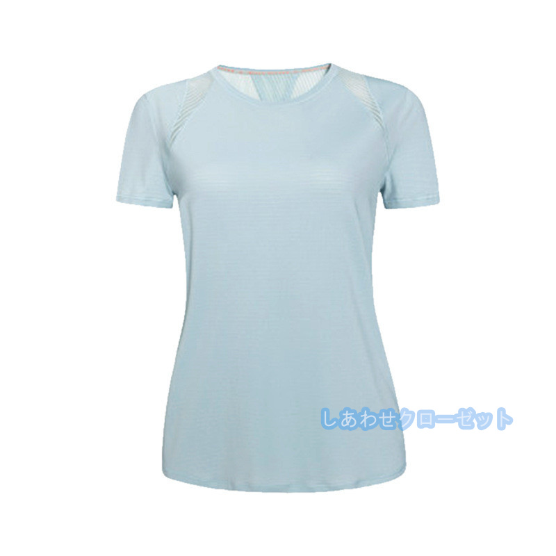ヨガウェア レディース トップス 半袖 Tシャツ ホットヨガ 吸汗 ランニングウェア スポーツウェア かわいい フィットネス おしゃれ 速乾 