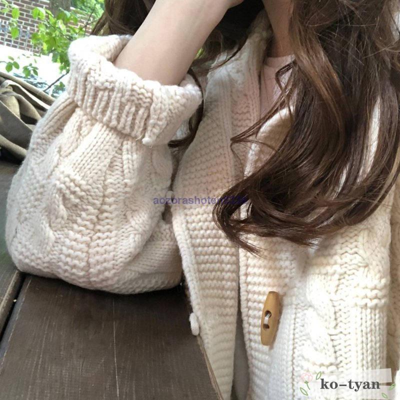 ニットカーディガンアウタージャケットセーター長袖レディース洗えるニット体型カバー大きいサイズ  