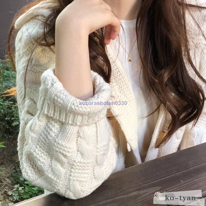 ニットカーディガンアウタージャケットセーター長袖レディース洗えるニット体型カバー大きいサイズ  