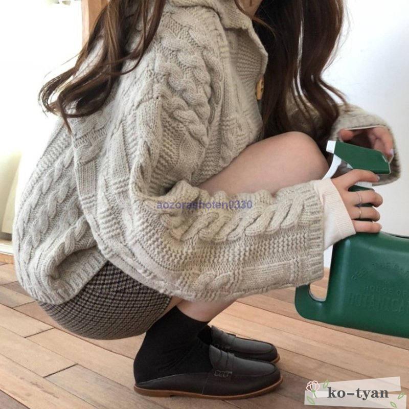 ニットカーディガンアウタージャケットセーター長袖レディース洗えるニット体型カバー大きいサイズ  