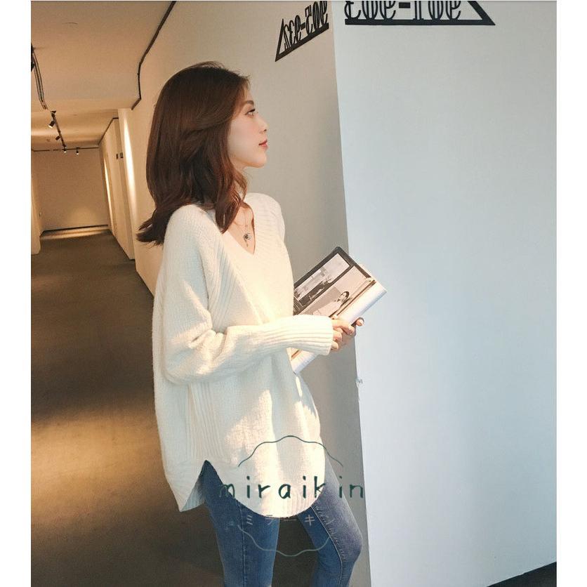 チュニック トップス ニット セーター レディース ラウンドヘム模様編みニット 女性 長袖 かわいい 春 冬 薄手 トップス 秋 ゆったり スリット入り 