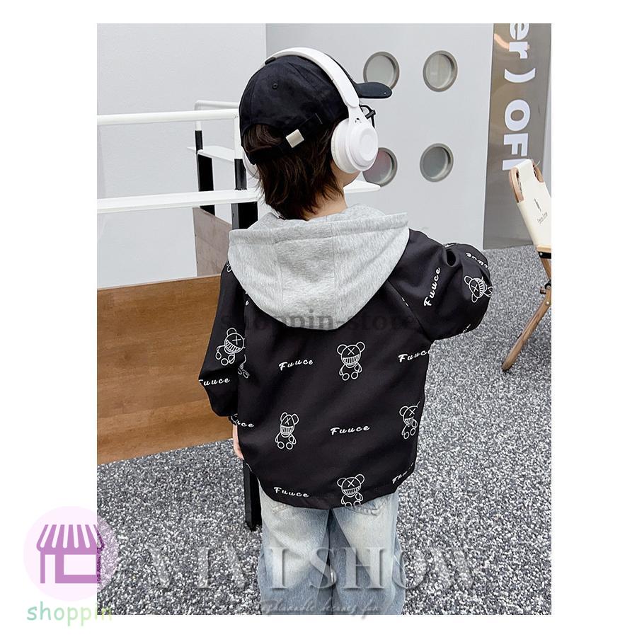 キッズ アウター 長袖 トップス ジップフードつき カジュアル 着やすい 動きやすい おしゃれ ジッパー シンプル あわせやすい ゆったり 