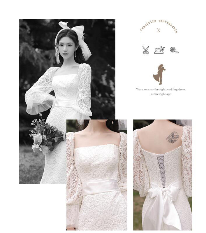 ウエディングドレス マーメイドドレス レース 刺繍 ロング イブニングドレス 演奏会 花嫁 結婚式 披露宴 サテン お呼ばれ ドレス ピアノ発表会 二次会 