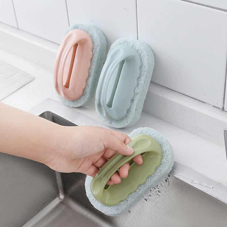 掃除ブラシ 新生活 台所スポンジ キッチンスポンジ クリーニングブラシ 軽量 お風呂掃除 ハンディ 掃除ブラシ 洗面台 スポンジ ブラシ バスブラシ 