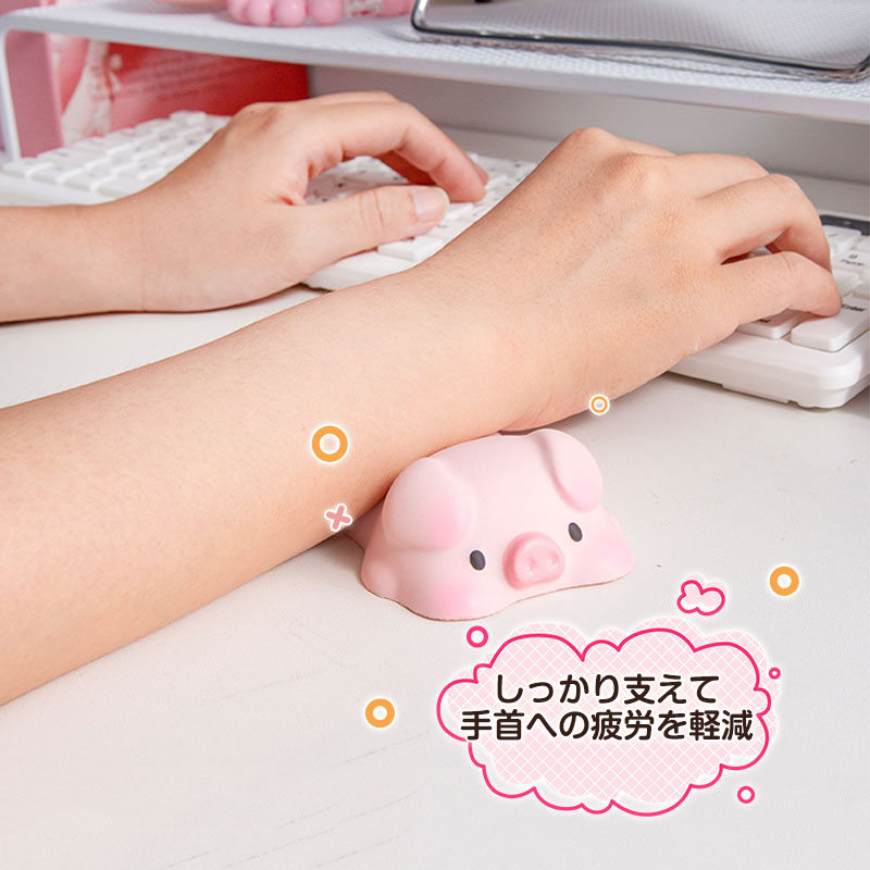 2点目10％OFF！リストレスト かわいい 低反発 クッション 手首 マウスパッド うさぎ いぬ 手首サポート アームレスト パソコン ぶた 疲労軽減 ねこ 