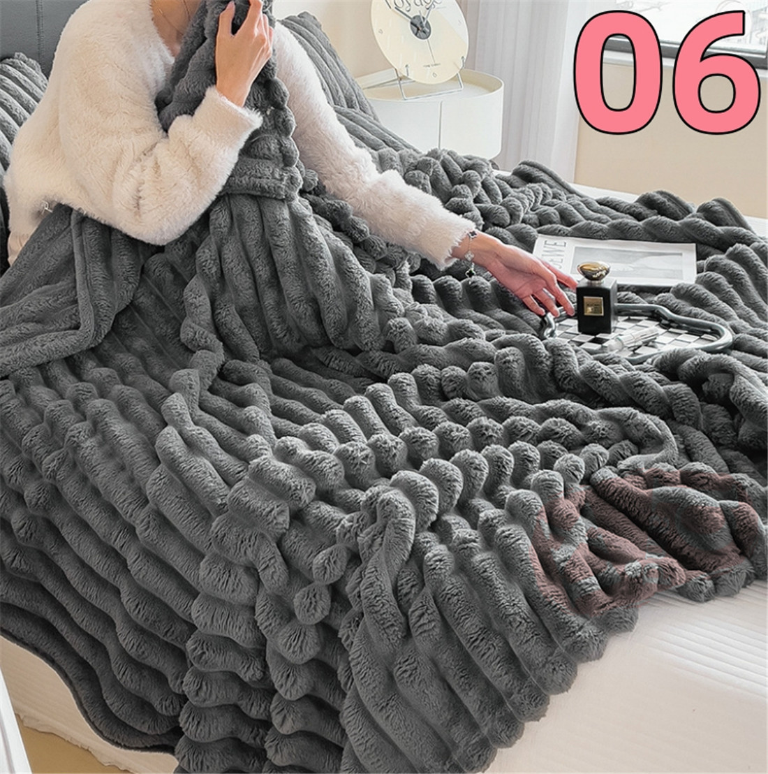 毛布 タオルケット ブランケット ひざ掛け 柔らか 防寒 もこもこ 秋冬 掛け毛布 防寒対策 洗える ふわふわ 車用 暖かい 北欧 なめらか おしゃれ 大判 