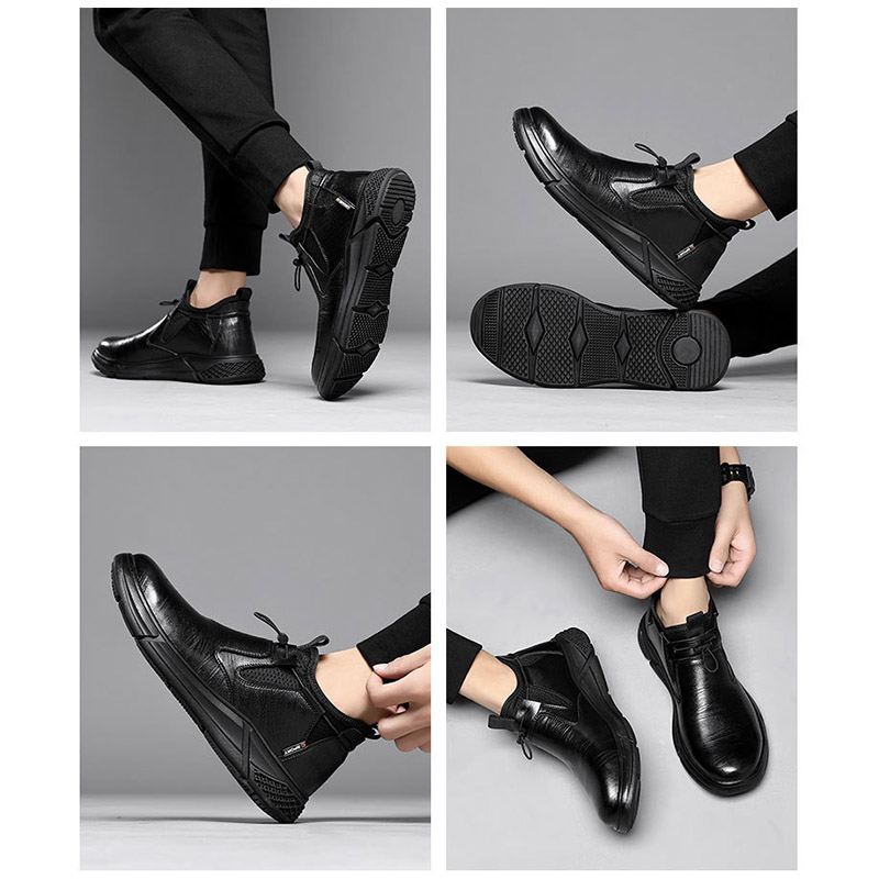 安全靴 作業靴 おしゃれ ハイカット 男性 女性 軽量 カバーつま先保護カバー 防水 作業用 防滑 メンズ あんぜん靴 革靴 鋼鉄先芯入り セーフティー 耐熱 