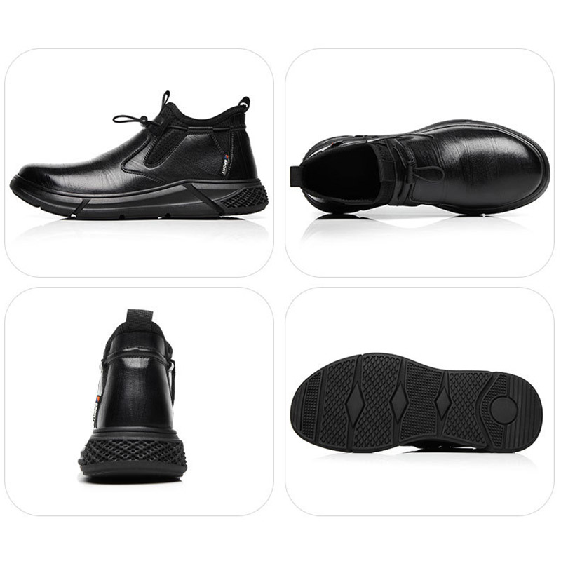 安全靴 作業靴 おしゃれ ハイカット 男性 女性 軽量 カバーつま先保護カバー 防水 作業用 防滑 メンズ あんぜん靴 革靴 鋼鉄先芯入り セーフティー 耐熱 