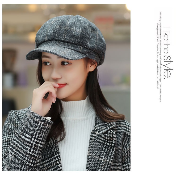 帽子 レディース キャスケット 秋冬 キャップ チェック柄 防寒厚い 小顔効果 すっぴん 暖かい 隠し UV 紫外線 
