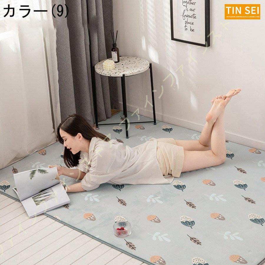 プレイマット ラグ 大きいサイズ 長方形 正方形 子供 アニマル柄 列車 キッズマット 子供部屋 優しい 滑り止めマット 面白い 汽車 マイクロファイバー 洗える 