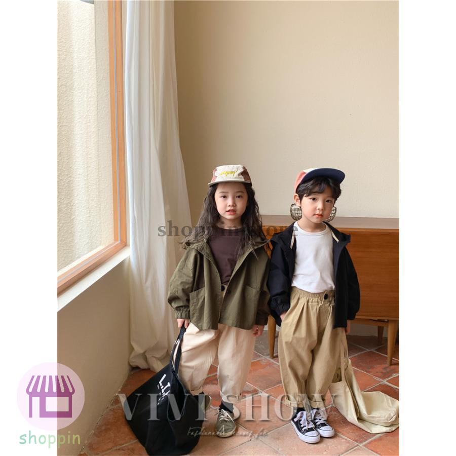 キッズ アウター 長袖 トップス ゆったり ジップ 動きやすい あわせやすい カジュアル フードつき ハイネック 着やすい おしゃれ 男女兼用 シンプル 