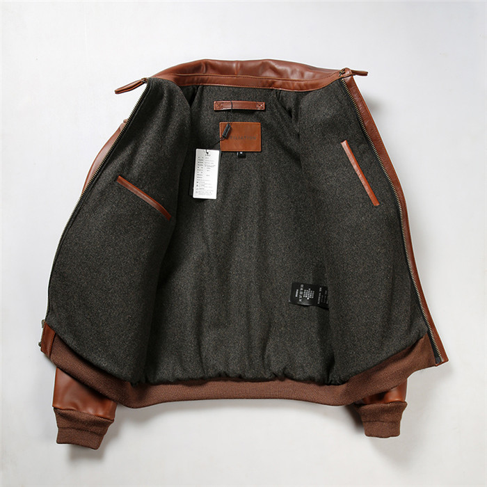 。ジャケット メンズ バイクジャケット 革ジャケット 牛革 防風 レザージャケット ブラウン バイクウエア A2 