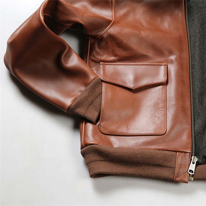 。ジャケット メンズ バイクジャケット 革ジャケット 牛革 防風 レザージャケット ブラウン バイクウエア A2 
