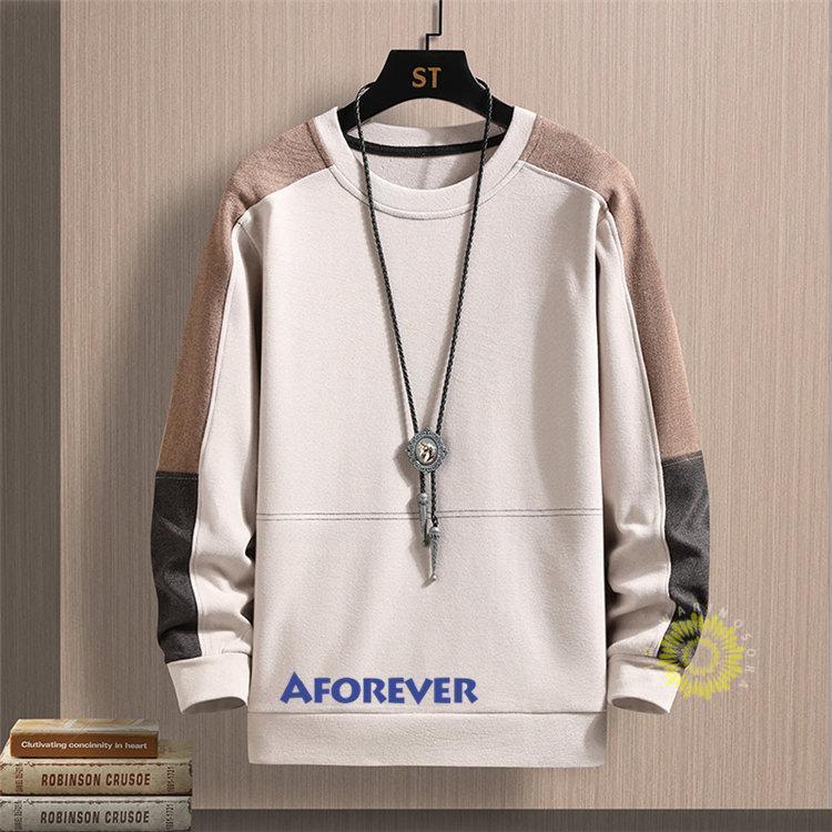 トレーナー メンズ 長袖 プルオーバー クルーネック カラー切替 スウェットシャツ 長袖トレーナー カジュアル トップス 秋服 