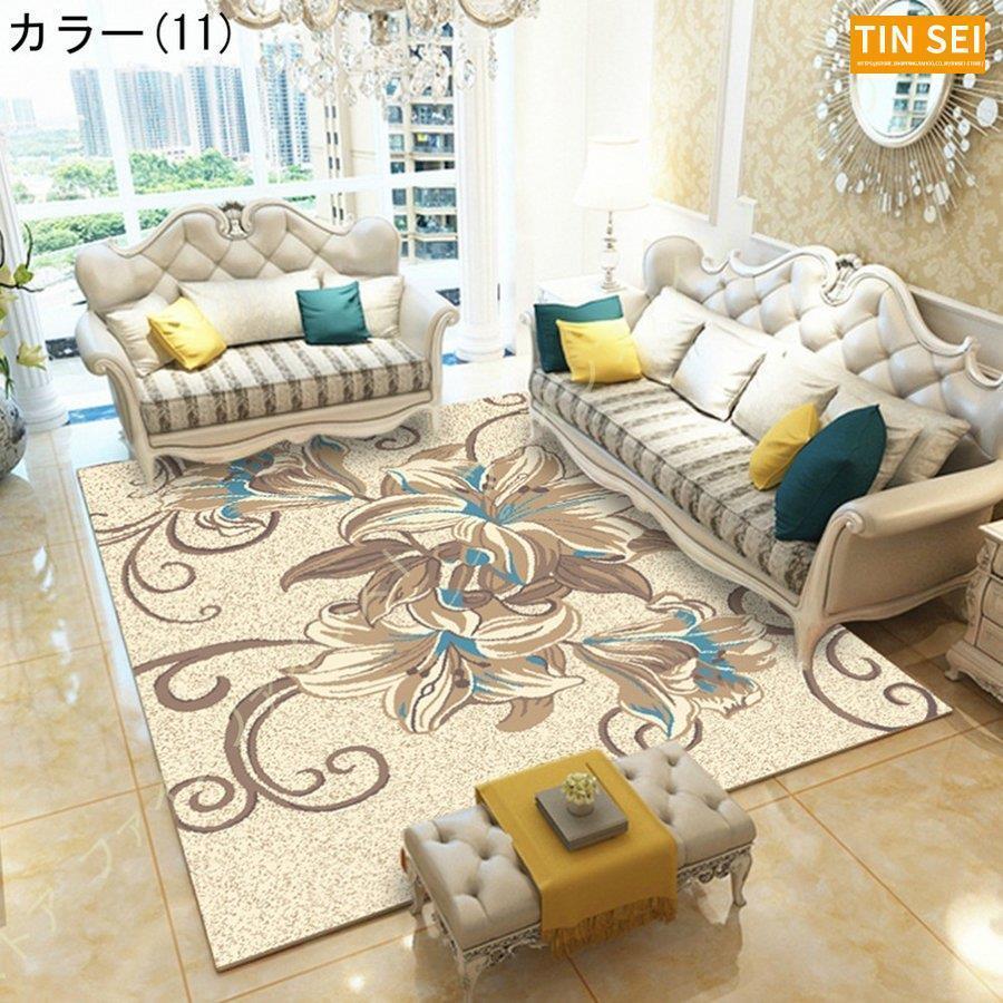 ラグ カーペット 北欧 滑り止め付き 2畳 3畳 洗える 防水 おしゃれ 防音 かわいい 防臭 花柄 防ダニ コンパクト オールシーズン ホットカーペット対応 
