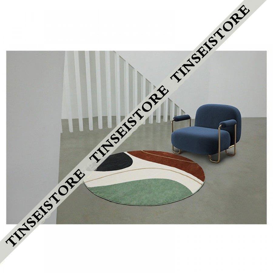 カーペット ラグ ラグマット 円形ラグ 絨毯 洗える 北欧インテリア 滑り止め 丸いマット 丸 防ダニ ふんわり 抗菌 オールシーズン おしゃれ 丸型 チェアマット 