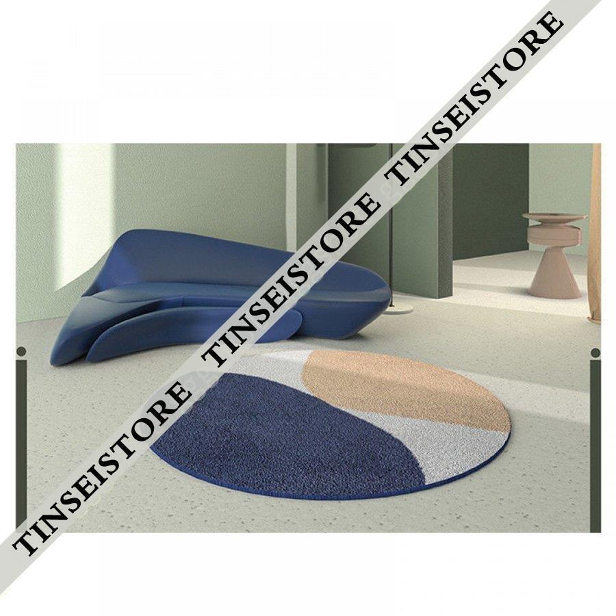 カーペット ラグ ラグマット 円形ラグ 絨毯 洗える 北欧インテリア 滑り止め 丸いマット 丸 防ダニ ふんわり 抗菌 オールシーズン おしゃれ 丸型 チェアマット 