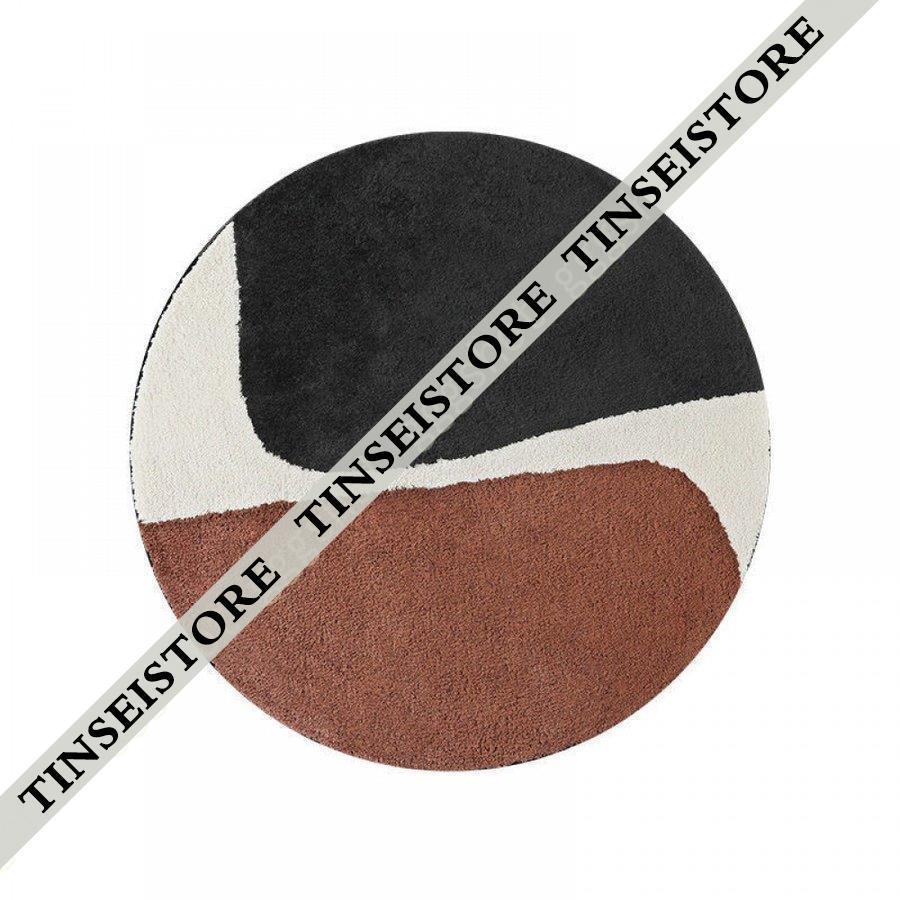 カーペット ラグ ラグマット 円形ラグ 絨毯 洗える 北欧インテリア 滑り止め 丸いマット 丸 防ダニ ふんわり 抗菌 オールシーズン おしゃれ 丸型 チェアマット 