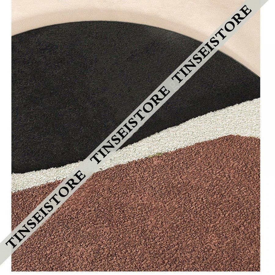 カーペット ラグ ラグマット 円形ラグ 絨毯 洗える 北欧インテリア 滑り止め 丸いマット 丸 防ダニ ふんわり 抗菌 オールシーズン おしゃれ 丸型 チェアマット 