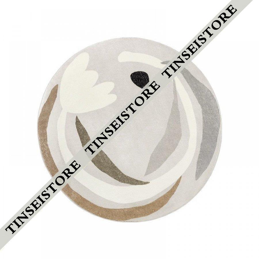 カーペット ラグ ラグマット 円形ラグ 絨毯 洗える 北欧インテリア 滑り止め 丸いマット 丸 防ダニ ふんわり 抗菌 オールシーズン おしゃれ 丸型 チェアマット 