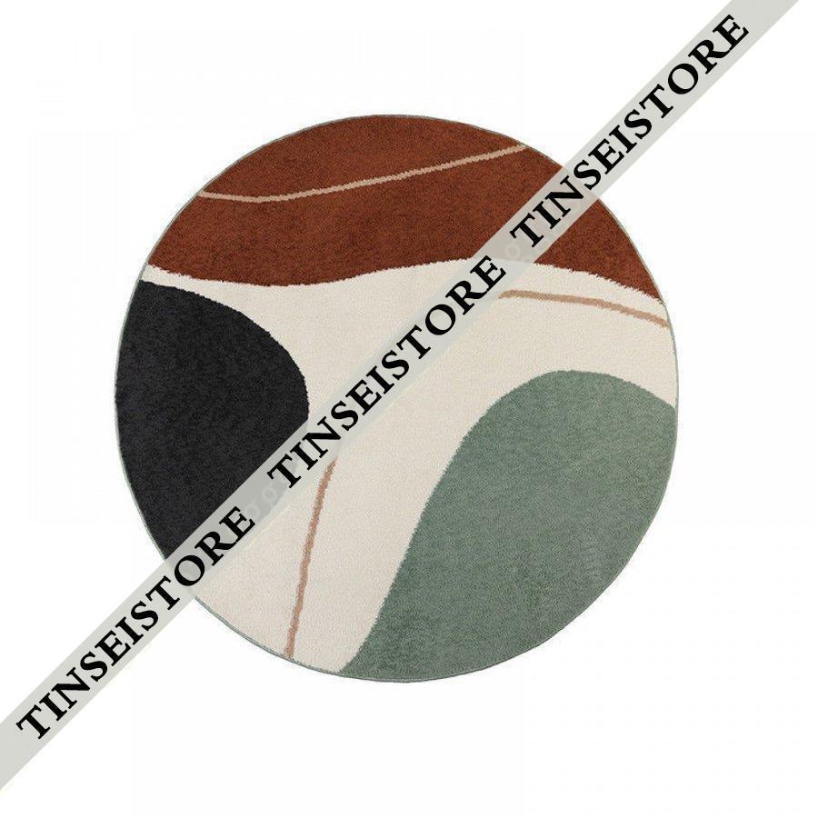 カーペット ラグ ラグマット 円形ラグ 絨毯 洗える 北欧インテリア 滑り止め 丸いマット 丸 防ダニ ふんわり 抗菌 オールシーズン おしゃれ 丸型 チェアマット 