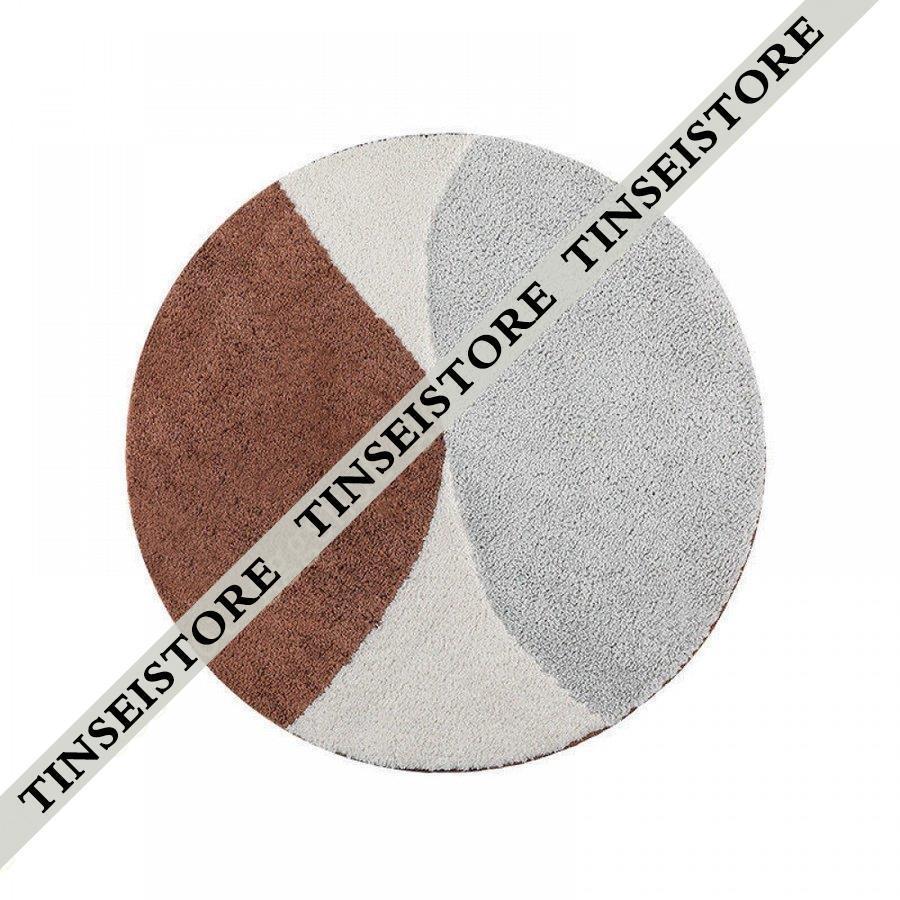 カーペット ラグ ラグマット 円形ラグ 絨毯 洗える 北欧インテリア 滑り止め 丸いマット 丸 防ダニ ふんわり 抗菌 オールシーズン おしゃれ 丸型 チェアマット 