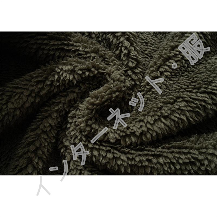 ボアジャケット メンズ フリースジャケット 裏ボア ブルゾン アウター 送料無料 防寒 おしゃれ 通勤 もこもこ 大きいサイズ 立ち襟 無地 暖か 冬 ゆったり 