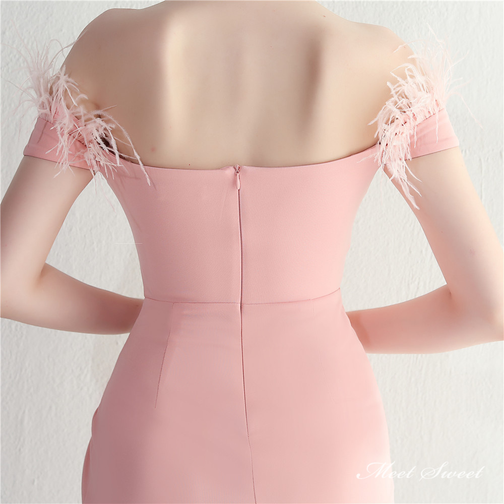 カラードレス マーメイドドレス パーティードレス オフショルダー スリット イブニングドレス 結婚式 ウェディングドレス サテン おしゃれ ファスナー 二次会 