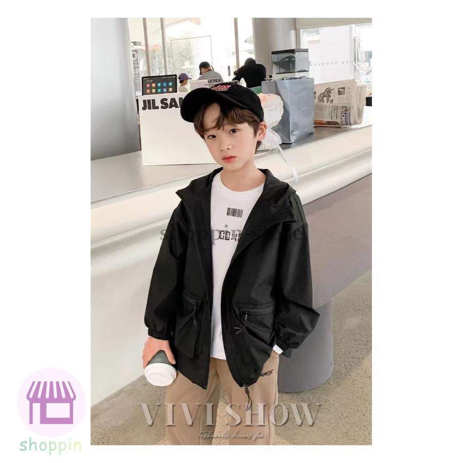 キッズ アウター 長袖 トップス ゆったり ジップフードつき 着やすい シンプル おしゃれ 動きやすい カジュアル ポケット あわせやすい 