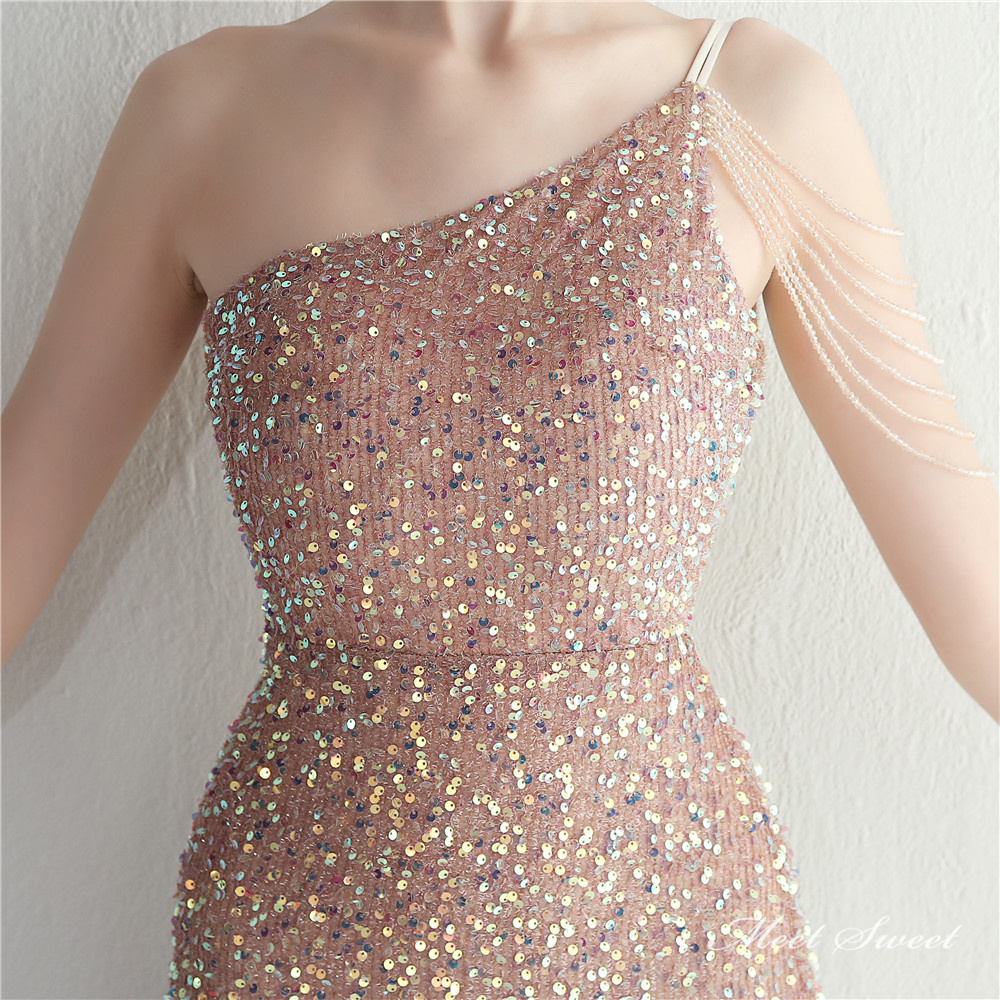 カラードレス マーメイドドレス パーティードレス ワンショルダー スリット イブニングドレス スパン 発表会 二次会 結婚式 ウェディングドレス 