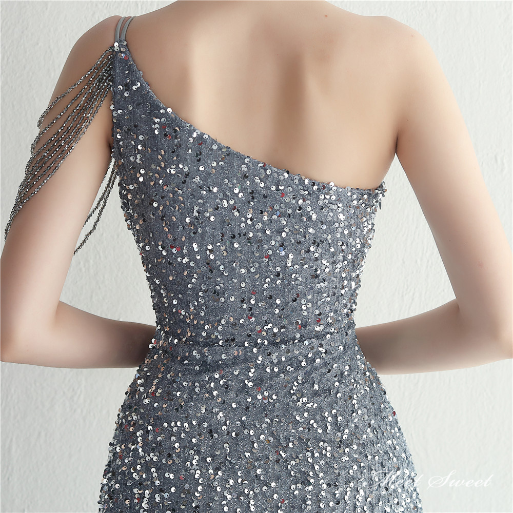 カラードレス マーメイドドレス パーティードレス ワンショルダー スリット イブニングドレス スパン 発表会 二次会 結婚式 ウェディングドレス 