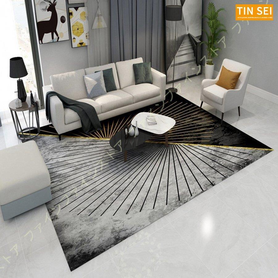 オールシーズン 洗える ラグ カーペット 北欧 おしゃれ センターラグ マット 防臭 西海岸 2畳 ダイニング リビング 柄 防音 3畳 幾何 防ダニ ラグマット 