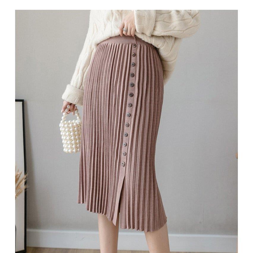 スカート ボレディース 40代 きれいめ 秋冬 プリーツ 5色 フレアスカート ロング丈 レース ハイウエスト 着痩せ Aライン 30代 おしゃれ 20代 快適通気 黒 