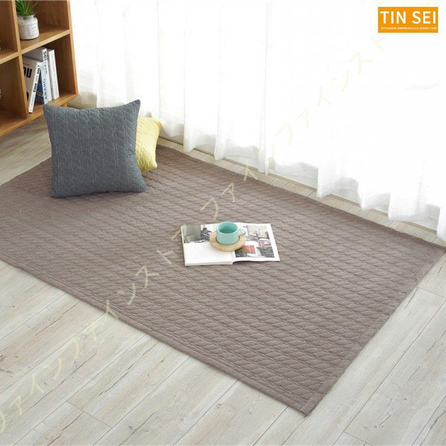 ラグ マット ラグマット 洗える 夏用 キルトラグ 居間用 ピンク 1.5畳 屋内 北欧 軽量 無地 綿 キルティングラグ コットン 1畳 おしゃれ リビング用 