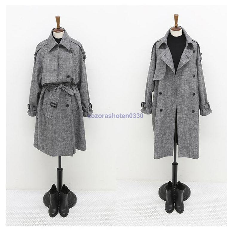 トレンチコート レディース 秋服 ロング 春 ミディアム 30代40代50代 着痩せ チェスターコート おしゃれ ゆったり 通勤 韓国風 アウター 