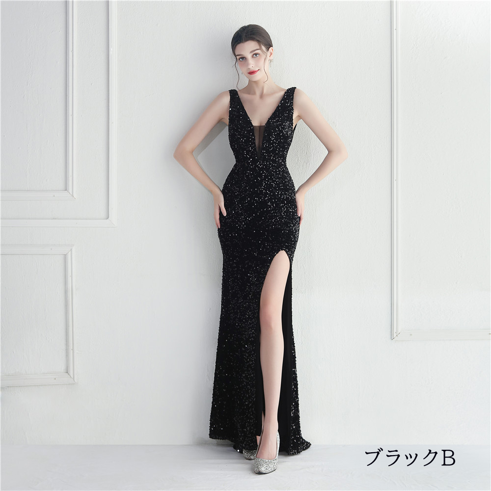 カラードレス マーメイドドレス パーティードレス ノースリーブ スリット ウェディングドレス 二次会 結婚式 大きいサイズ スパン小さいサイズ 発表会 