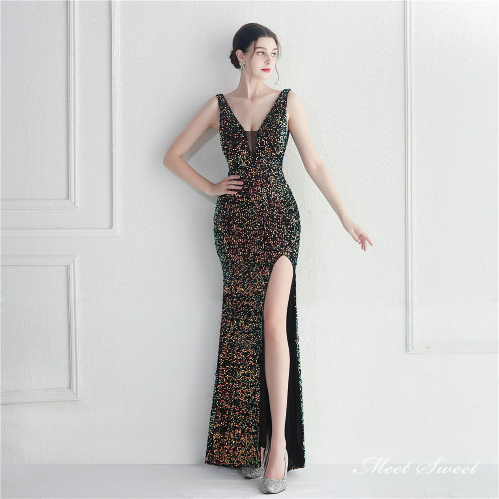 カラードレス マーメイドドレス パーティードレス ノースリーブ スリット ウェディングドレス 二次会 結婚式 大きいサイズ スパン小さいサイズ 発表会 