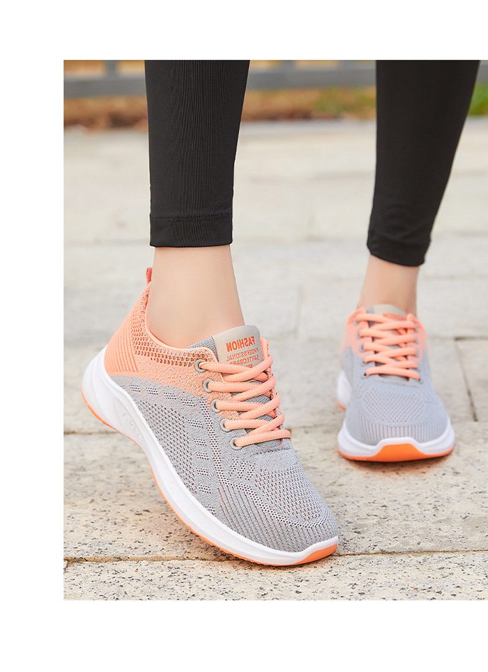 スニーカー レディース ランニング通気 軽量 滑り止 スポーツジョギング お洒落 運動靴 ウォーキング 