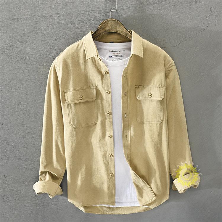 長袖シャツ メンズ シャツ カジュアルシャツ 無地 長袖 ビジネス おしゃれ 綿 秋 ファッション 秋 通勤 秋服 トップス 白シャツ 