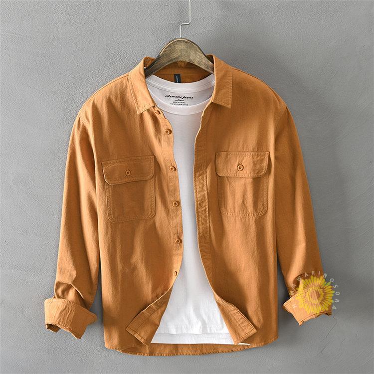 長袖シャツ メンズ シャツ カジュアルシャツ 無地 長袖 ビジネス おしゃれ 綿 秋 ファッション 秋 通勤 秋服 トップス 白シャツ 