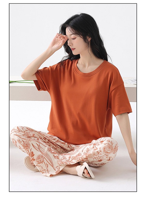 ルームウエア 上下セット 部屋着 花柄 春 長袖 オシャレ かわいい 可愛い 秋 上下セット 着心地よい ゆったり レディース パジャマ 女性 