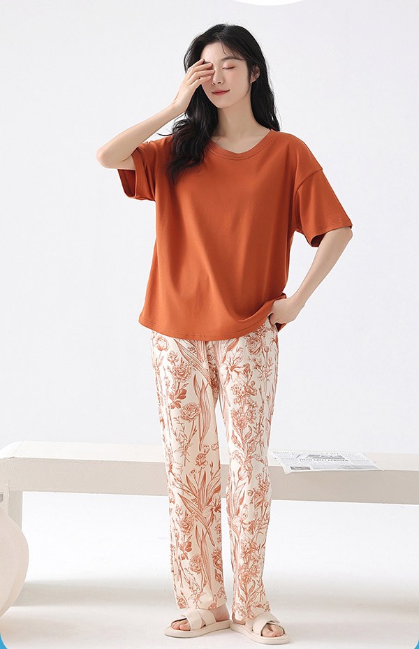 ルームウエア 上下セット 部屋着 花柄 春 長袖 オシャレ かわいい 可愛い 秋 上下セット 着心地よい ゆったり レディース パジャマ 女性 