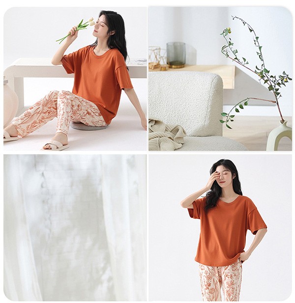 ルームウエア 上下セット 部屋着 花柄 春 長袖 オシャレ かわいい 可愛い 秋 上下セット 着心地よい ゆったり レディース パジャマ 女性 