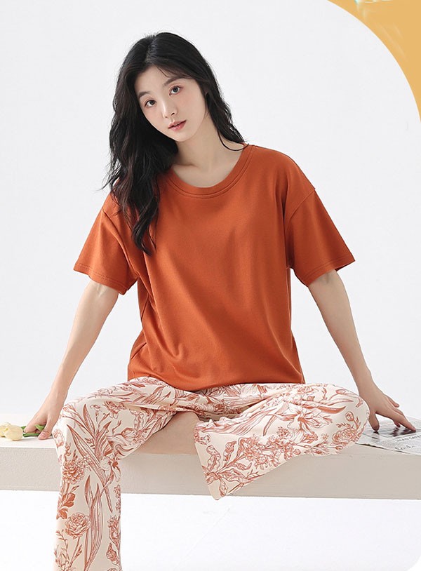 ルームウエア 上下セット 部屋着 花柄 春 長袖 オシャレ かわいい 可愛い 秋 上下セット 着心地よい ゆったり レディース パジャマ 女性 