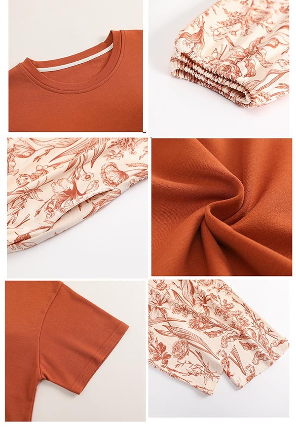 ルームウエア 上下セット 部屋着 花柄 春 長袖 オシャレ かわいい 可愛い 秋 上下セット 着心地よい ゆったり レディース パジャマ 女性 