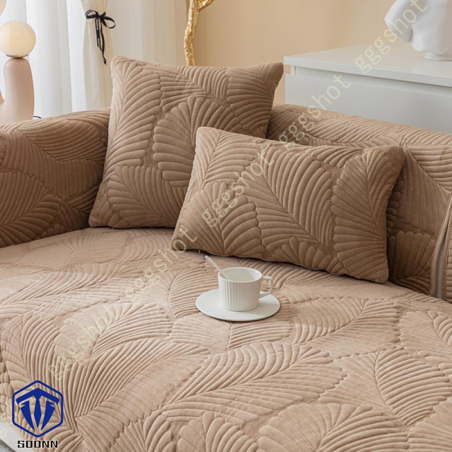 ペットソファーカバー ソファーカバー ソファーシーツ ソファマット キルティング保護 傷防止 犬猫対策 おしゃれ 四季適用 カウチカバー ペット用 防塵 葉柄 