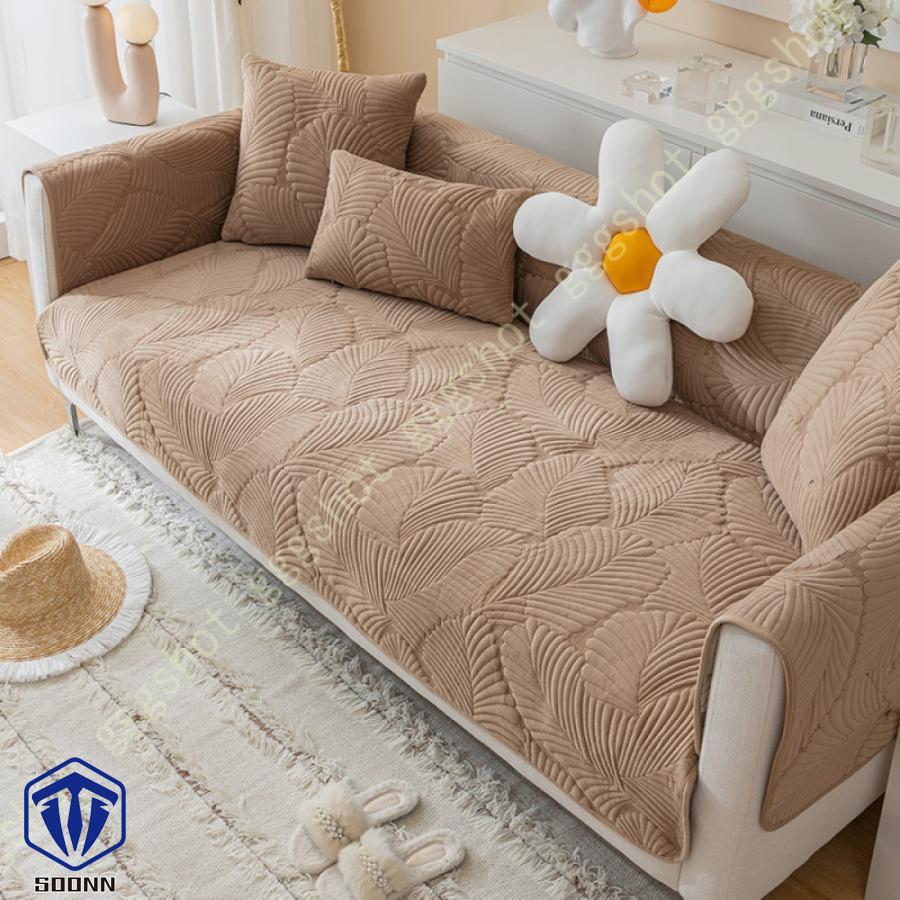 ペットソファーカバー ソファーカバー ソファーシーツ ソファマット キルティング保護 傷防止 犬猫対策 おしゃれ 四季適用 カウチカバー ペット用 防塵 葉柄 