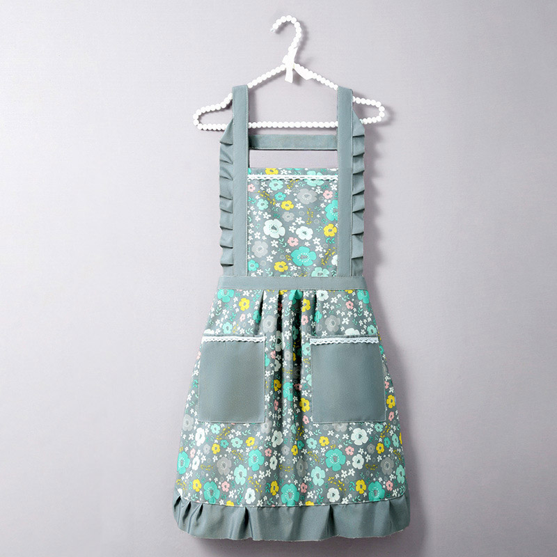 エプロン シンプル 肩掛け 防水 カフェ カフェ風 無地 キチン用 おしゃれ 業務用エプロン 業務用 ポケット付き 